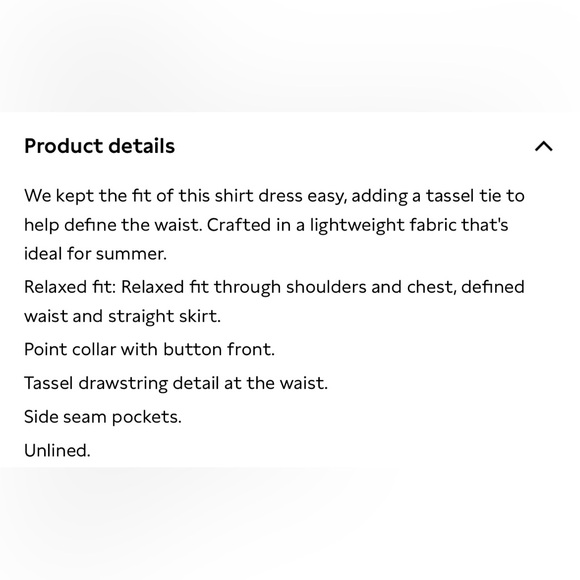 NWT Banana Republic Long Sleeve “Gauze Shirt Dress” (#743525), Espresso, Small - Picture 9 of 12